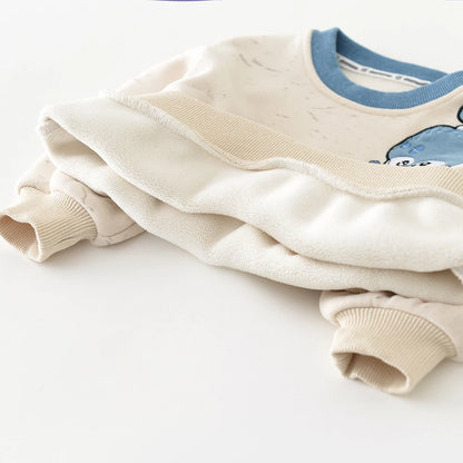 Dinosaur Toddler Cotton Fleece Sweatshirt & Jogger Set