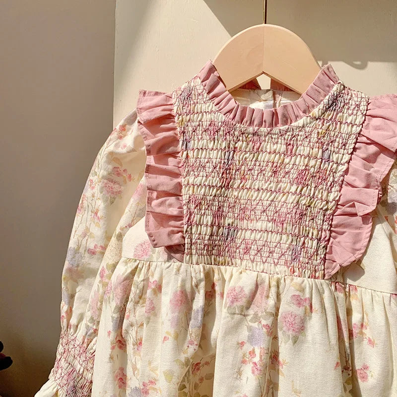 Pink Flower Garden Girls Dress