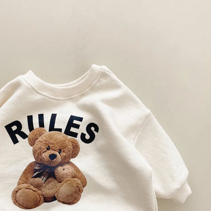 Bear Rules Sweatshirt and Sweatpants Set - Peachy Bloomers