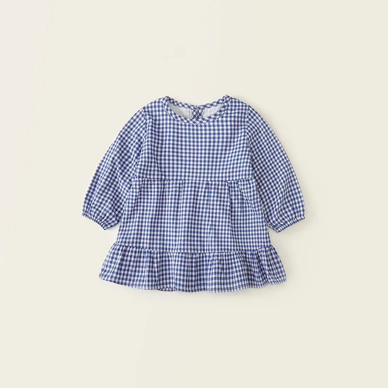 Cherry Cardigan and Plaid Dress Set - Peachy Bloomers