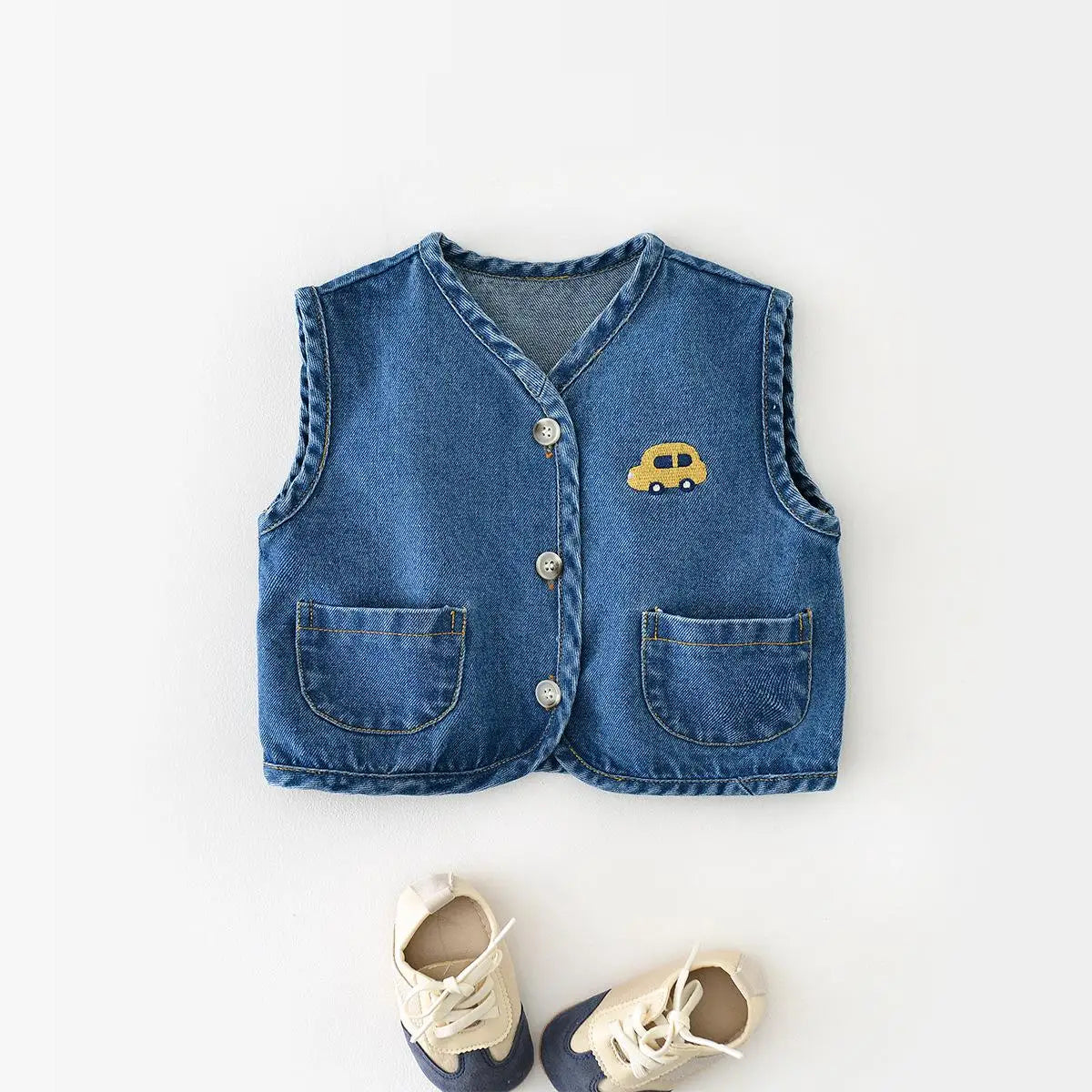 Boys' Denim Vest - Peachy Bloomers