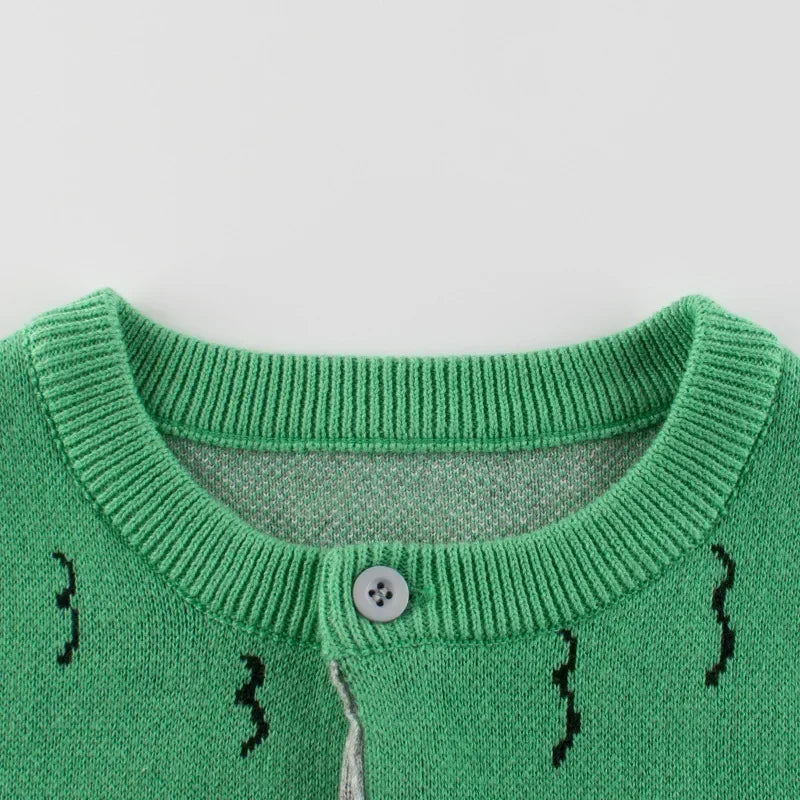 Dinosaur Cotton Cardigan