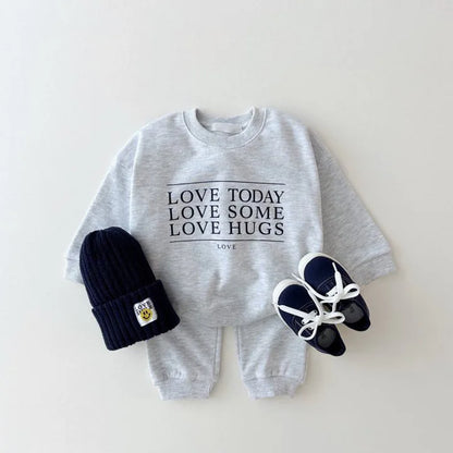 Love Today Sweatshirt and Sweatpants Set