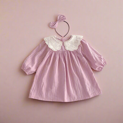 Sisters Matching Pink Outfit Dress & Romper