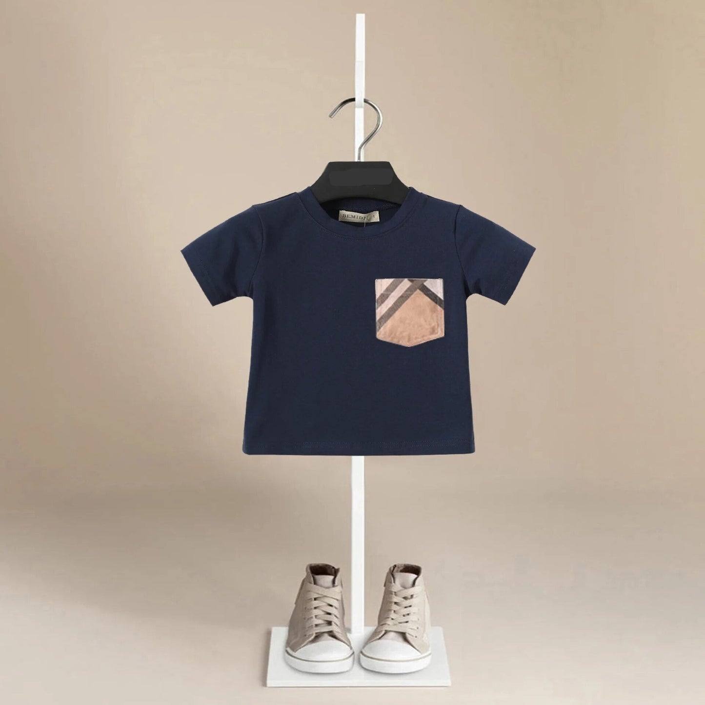 Boys Pocket Cotton T-shirt - Peachy Bloomers