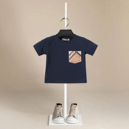 Boys Pocket Cotton T-shirt - Peachy Bloomers