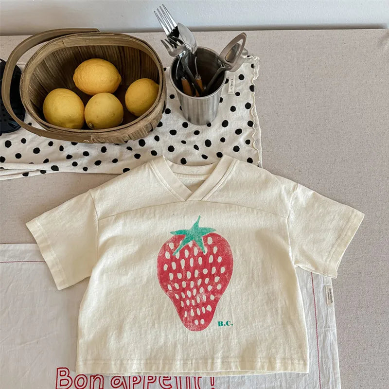 Strawberry Cotton T-shirt