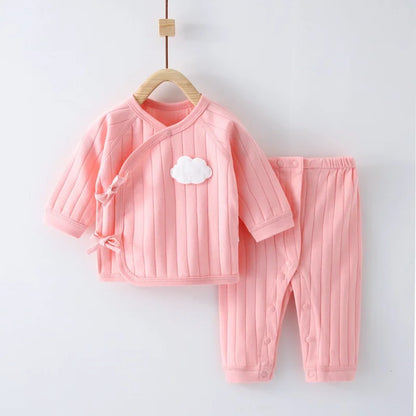 Cloud Cotton Baby Top and Pants Set - Peachy Bloomers