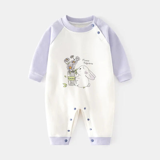 Baby Bunny Cotton Jumpsuit - Peachy Bloomers