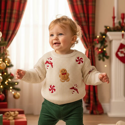 Gingerbread Toddler Holiday Sweater