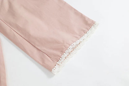 Girls Bohemian Pale PInk Cotton Set