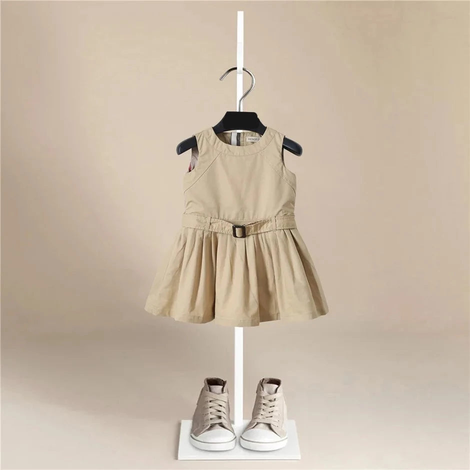 Cotton Belted Flare Dress - Peachy Bloomers