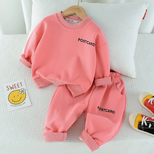 Postcard Smile Sweatshirt and Sweatpants Set