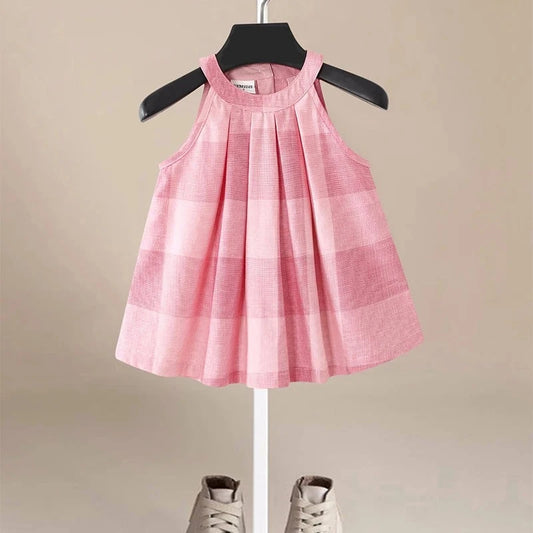 Damson Pink Plaid Dress - Peachy Bloomers