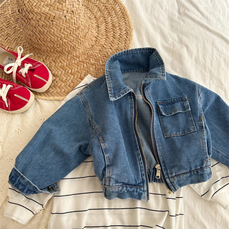 Denim Bomber Jacket - Peachy Bloomers