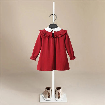 Organic Cotton Red Polo Dress