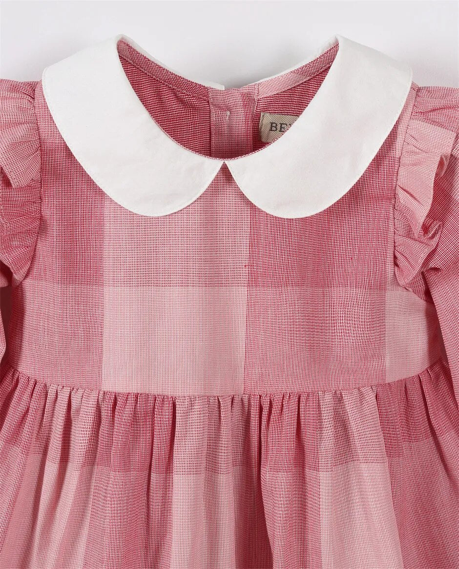 Pink Plaid Organic Cotton Dress