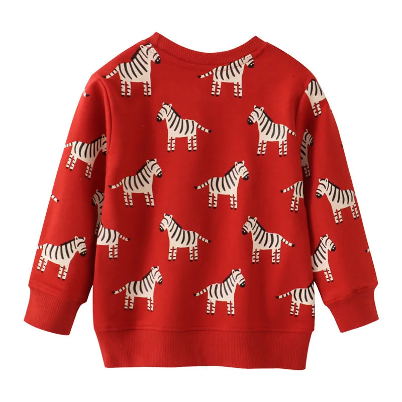 Zebra Red Sweatshirt