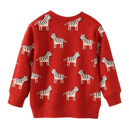 Zebra Red Sweatshirt