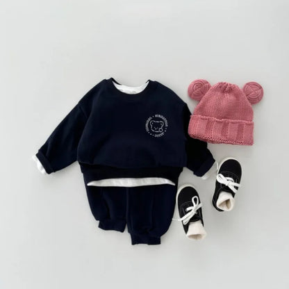 Teddy Sweatshirt and Sweatpants Set