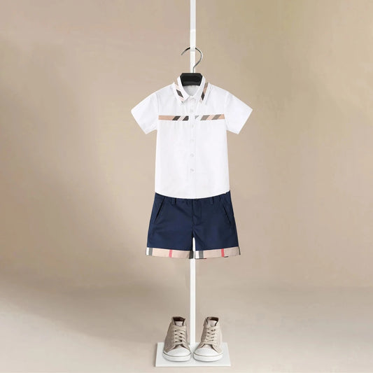 Boys Shirt and Shorts Set - Peachy Bloomers