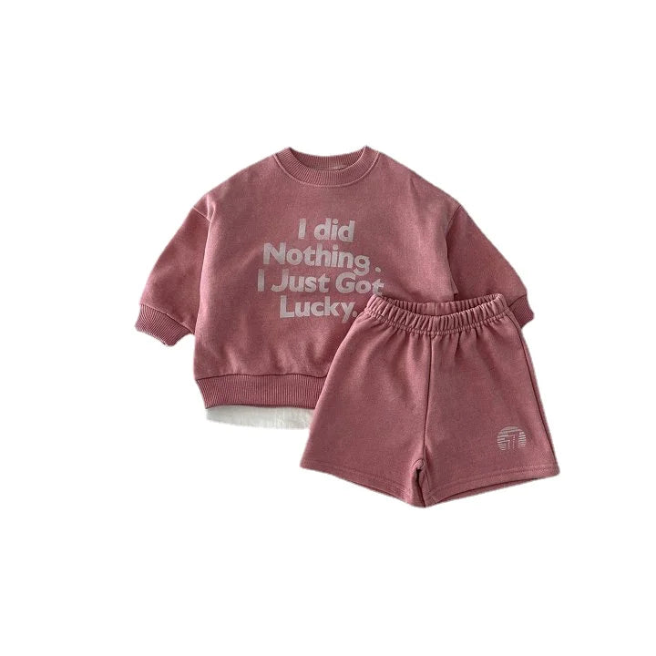 Boys Cotto Sweatshirt and Shorts Set - Peachy Bloomers