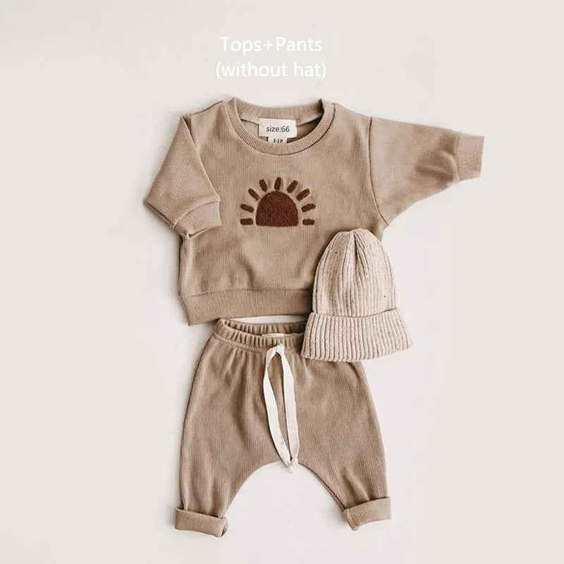 Baby Casual Sweatshirt and Sweatpants Set - Peachy Bloomers