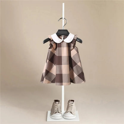 Organic Cotton Plaid Dress