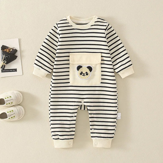 Baby Panda Romper - Peachy Bloomers