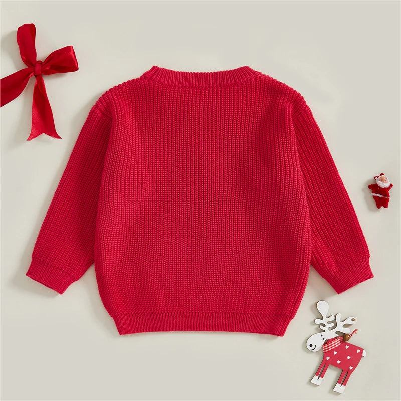 Girl Christmas Knit Sweater