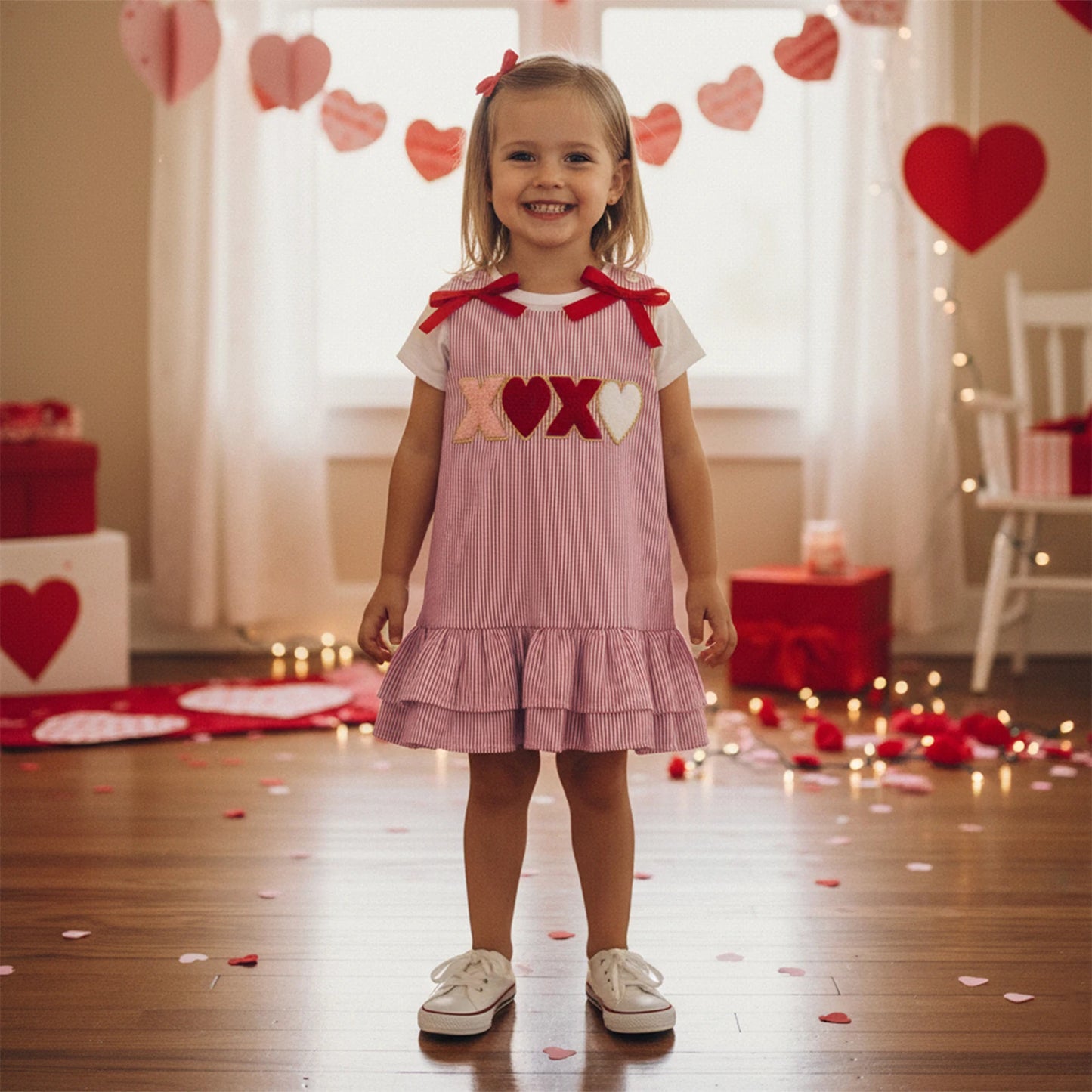 Baby Girls Valentine's Day Bow Dress