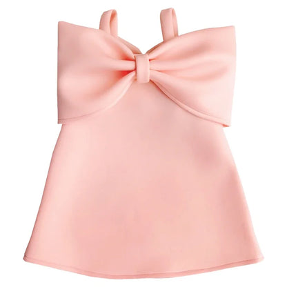 Big Bow Girls Party Dress - Peachy Bloomers