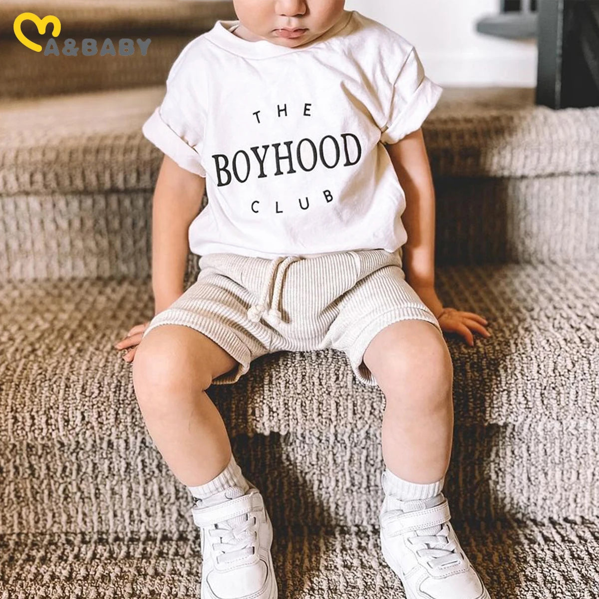 Boyhood T-shirt and Shorts Set - Peachy Bloomers