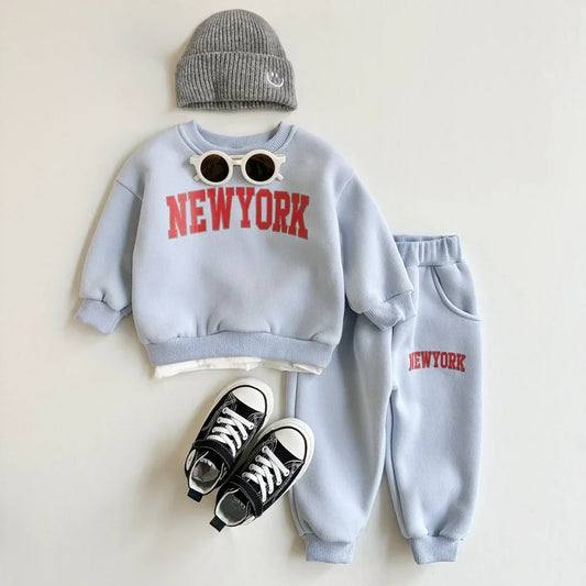 New York Sweatshirt and Sweatpants Set