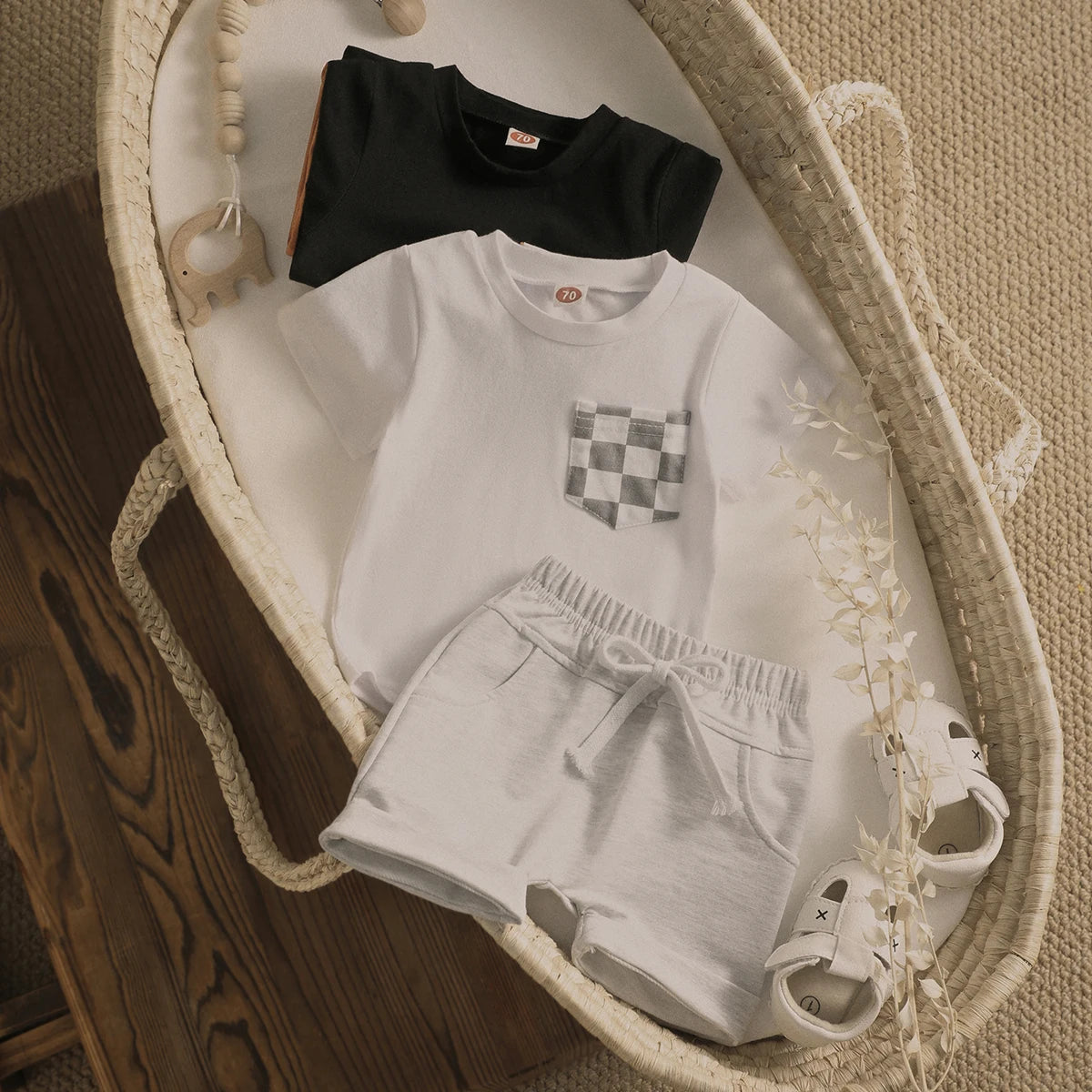 Baby 2-Piece T-shirt and Shorts Set - Peachy Bloomers