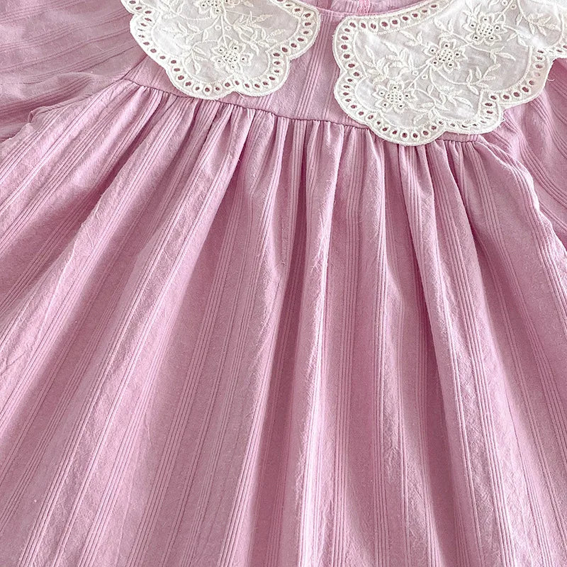 Sisters Matching Pink Outfit Dress & Romper