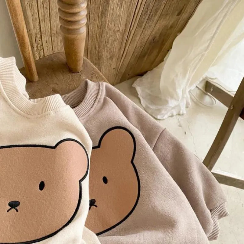 Baby Bear Sweatshirt and Sweatpants Set - Peachy Bloomers