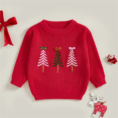 Girl Christmas Knit Sweater
