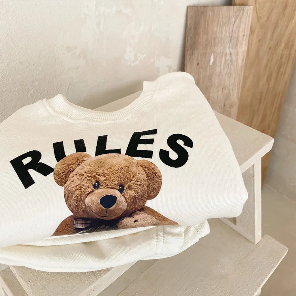 Bear Rules Sweatshirt and Sweatpants Set - Peachy Bloomers