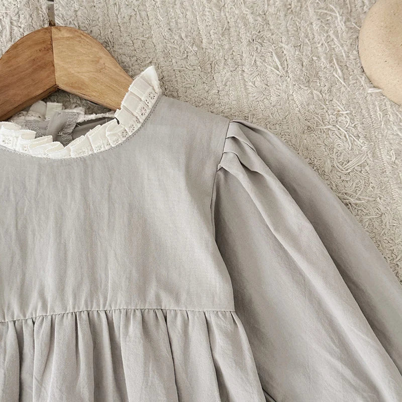 Baby Girls Gray Party Romper