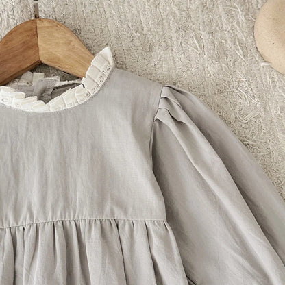 Baby Girls Gray Party Romper