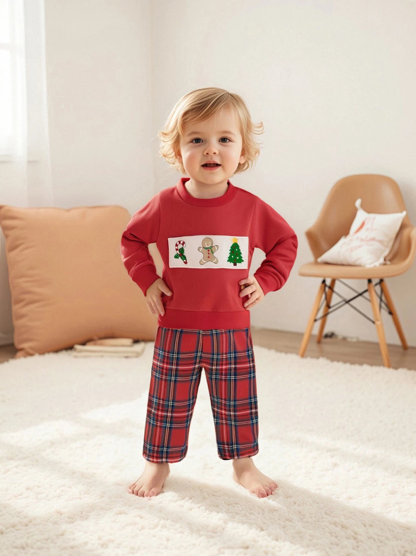 Toddler Santa Sweatshirt & Pants Set