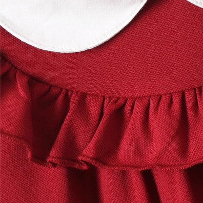 Organic Cotton Red Polo Dress