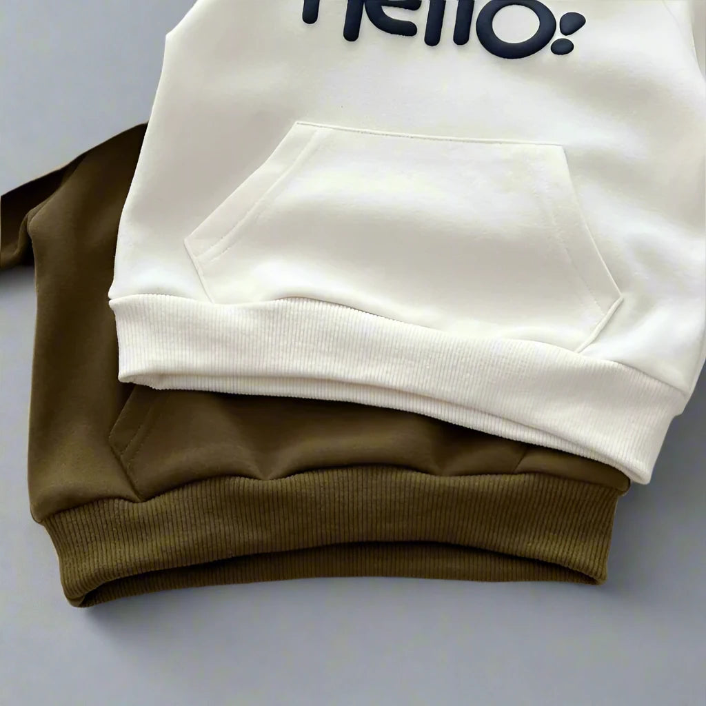 Hello Kids Hoodie & Sweatpants Set