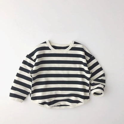 Casual Stripe Cotton T-shirt - Peachy Bloomers