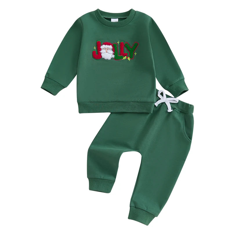 Toddler Christmas Sweatshirt and Sweatpants Set
