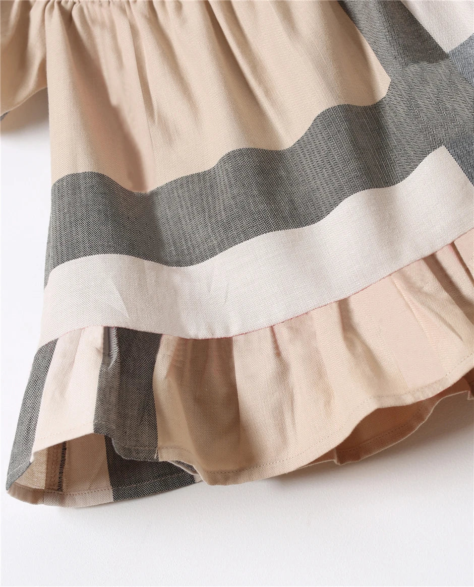 Brit Classic Organic Cotton Plaid Dress - Peachy Bloomers