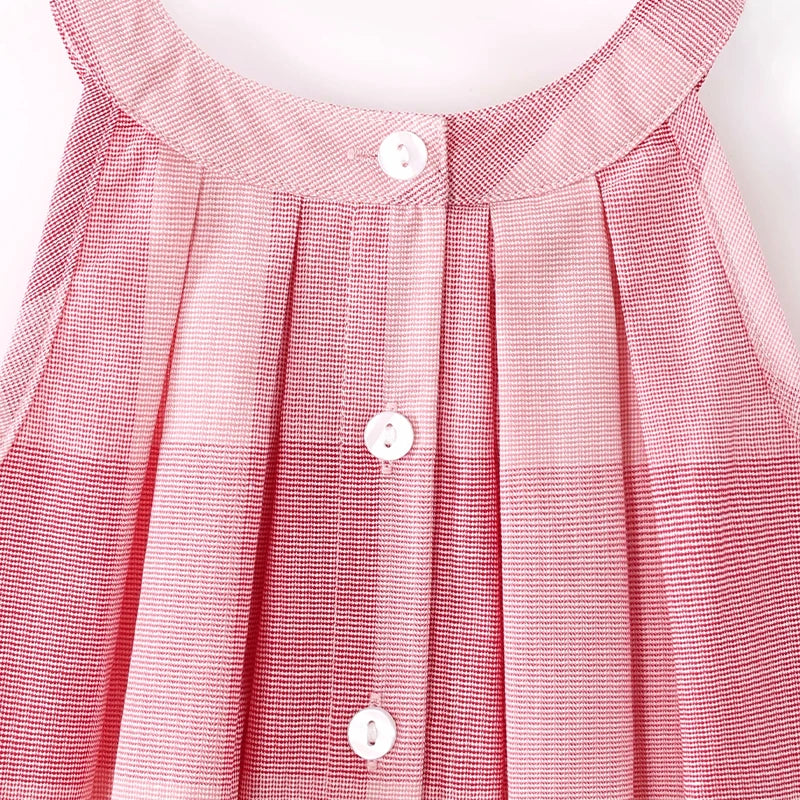 Damson Pink Plaid Dress - Peachy Bloomers