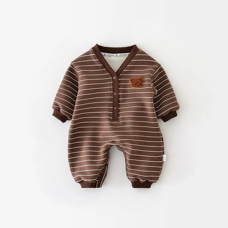 Bear Jumpsuit with Due Lining - Peachy Bloomers