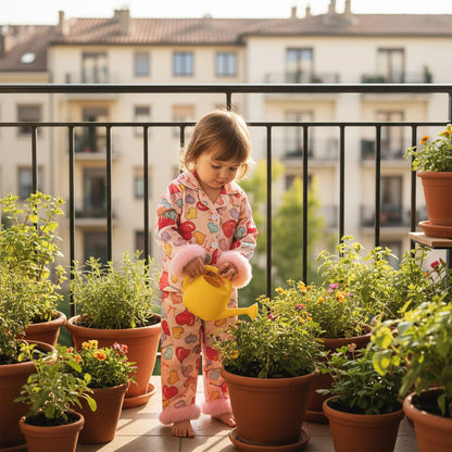 Toddler Girls Heart Print Pajamas Set